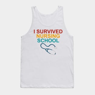 I Survived Nursing School Tank Top